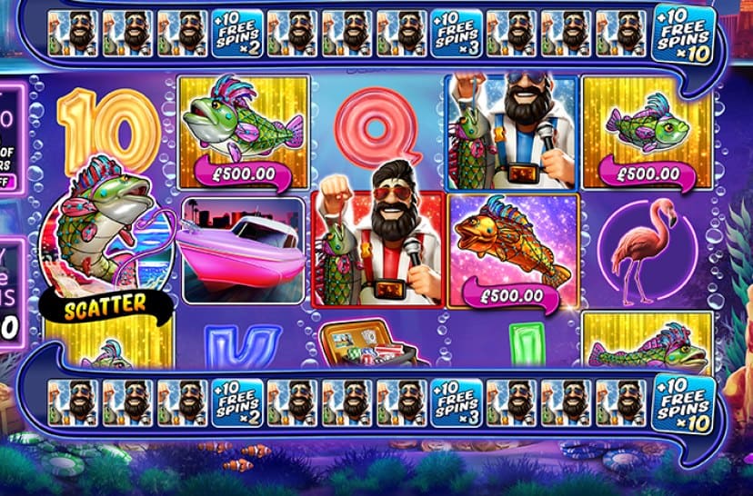 Gameplay van Big Bass Vegas Double Down Deluxe bij Monixbet Casino