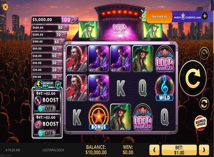 Lootapalooza Spielverlauf Neospin Casino