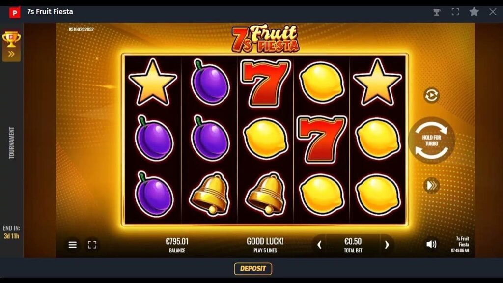 Spielverlauf von 7s Fruit Fiesta bei Spinch Casino