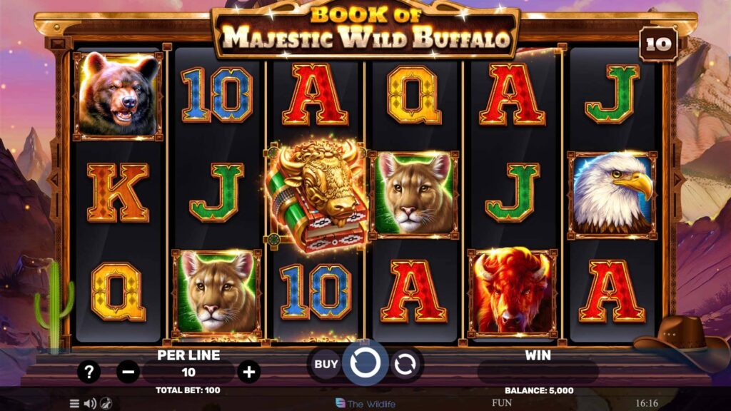 Book Of Majestic Wild Buffalo Gameplay Crazy Fox Casino