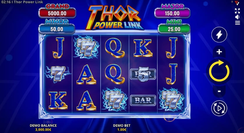 Thor Power Link: Running Wins Spielverlauf Infinity Casino