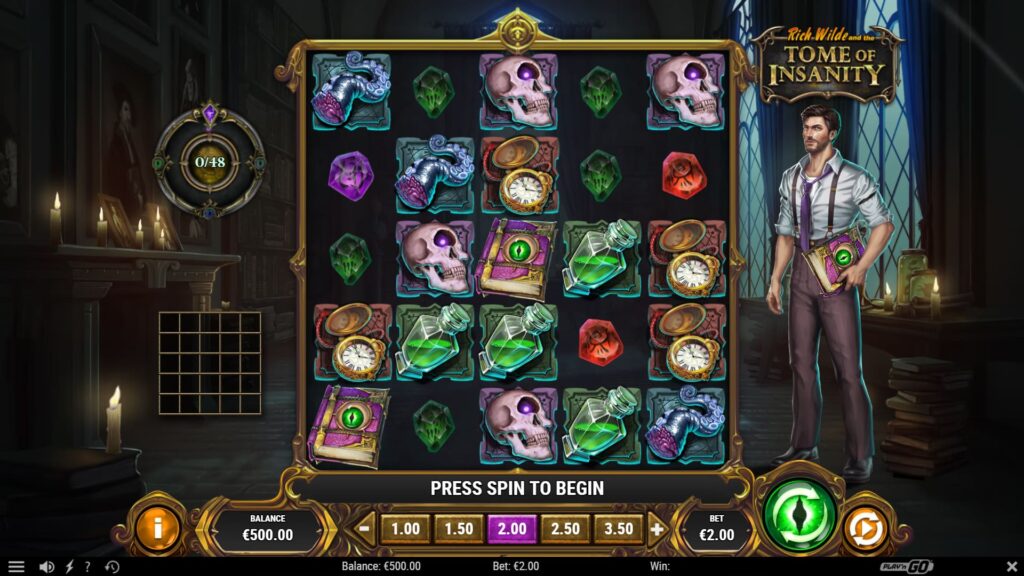 Rich Wilde and the Tome of Insanity Gameplay Infinity Casino