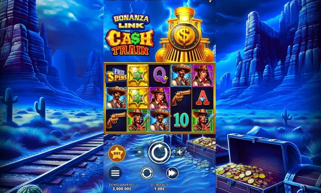 Symbols and values in Bonanza Link: Cash Train slot