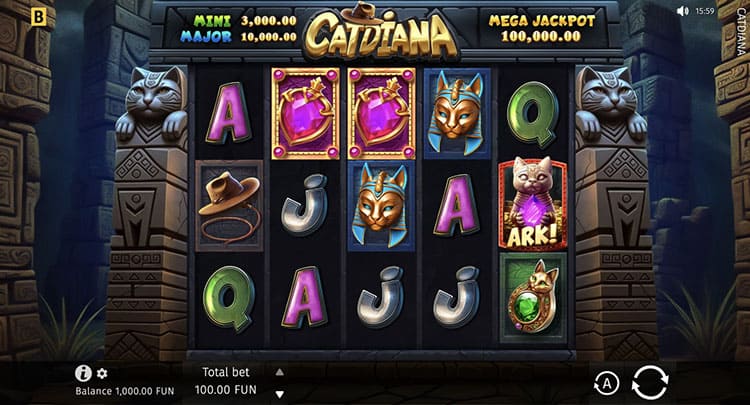 Symbols and values in Catdiana slot